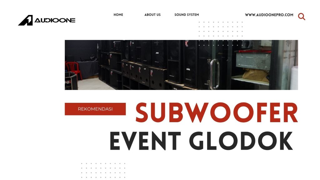 subwoofer untuk event di Glodok