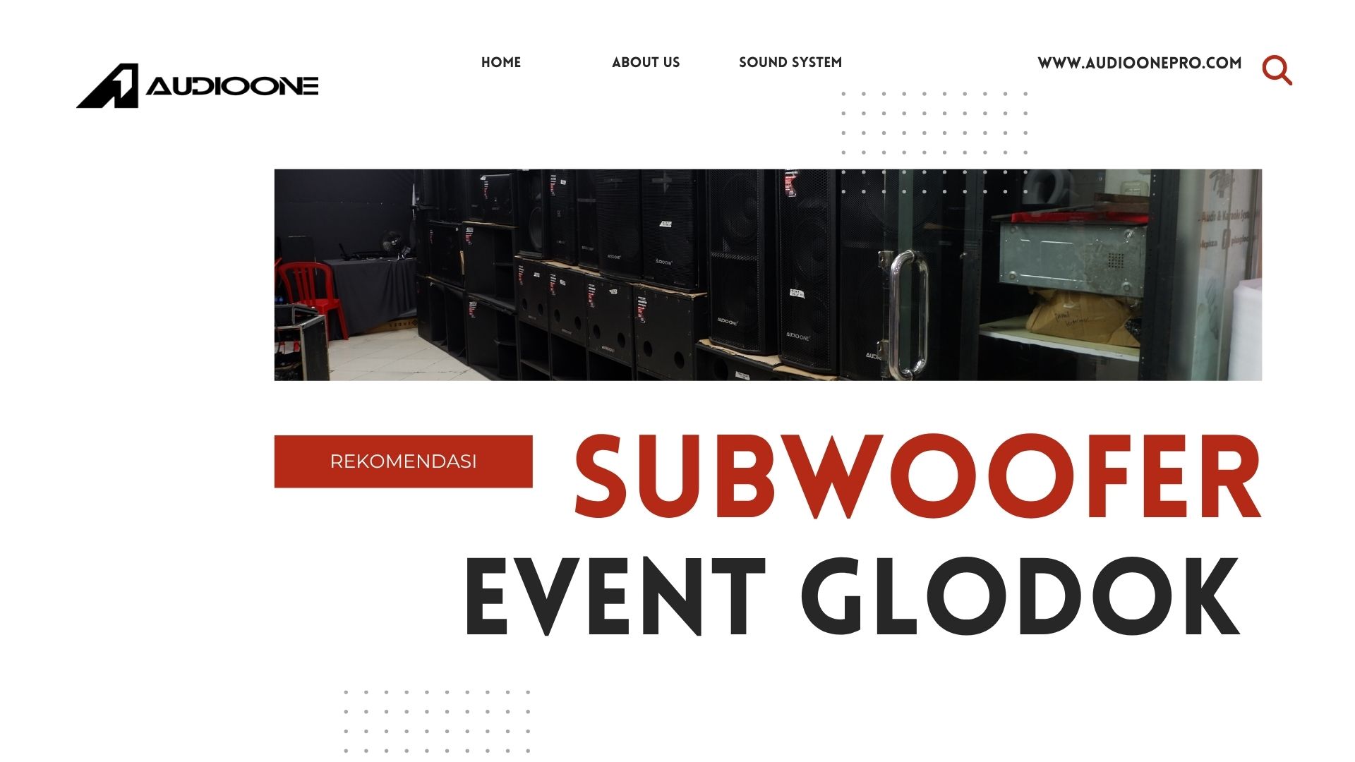 subwoofer untuk event di Glodok