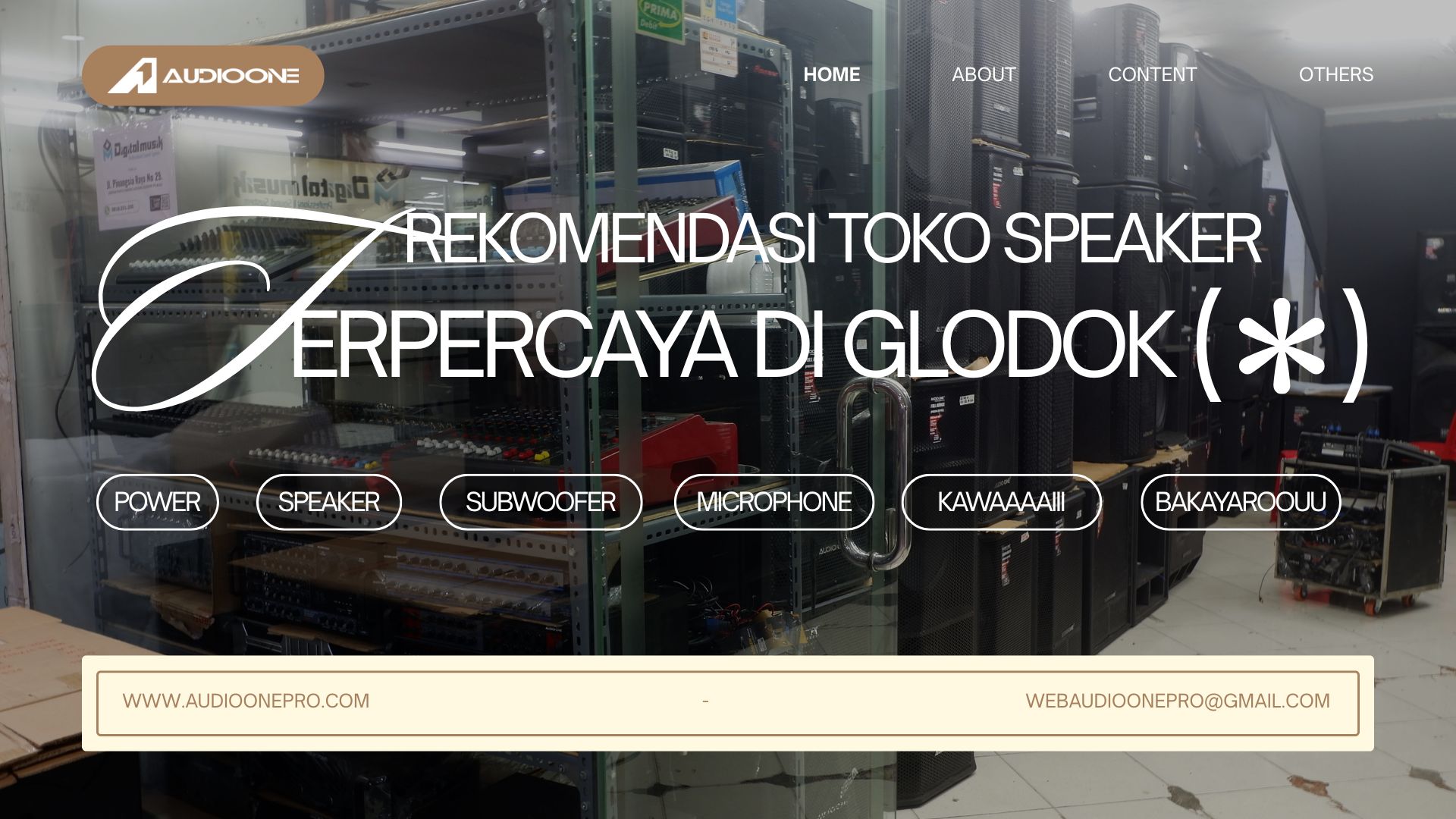 toko speaker terpercaya di Glodok