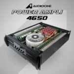 Power Amplifier Audio One 4 Channel Class H Profesional dengan komponen toroidal besar untuk sound system panggung.