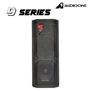 Audio One DJ Double 15 Inch Speaker Full Range Professional tampak depan untuk kebutuhan sound system event dan panggung outdoor