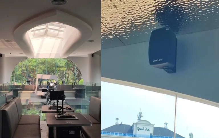 Instalasi Sound System Professional Audio One Cafe Resto Jakarta