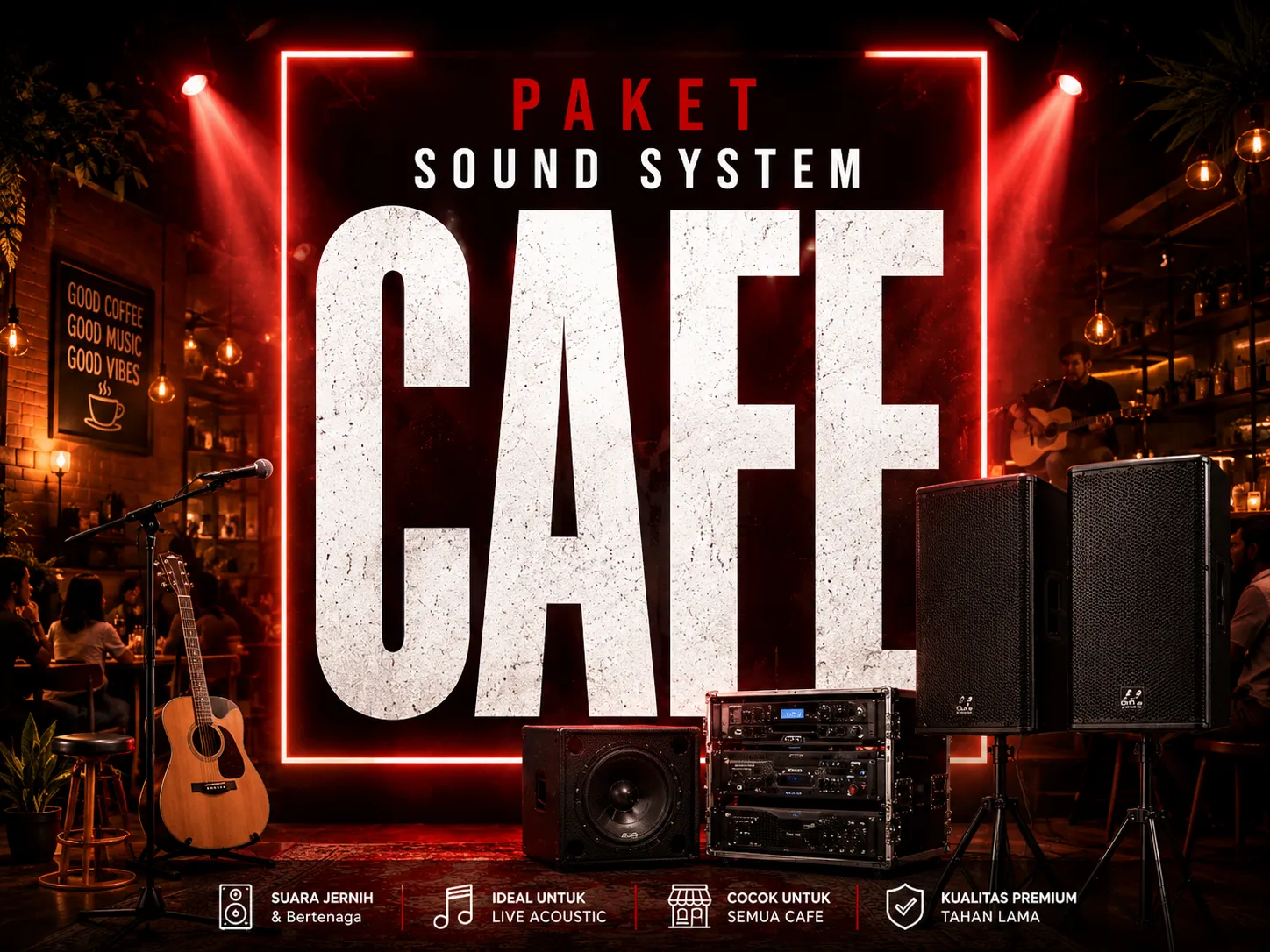 Paket Sound System Cafe Audio One