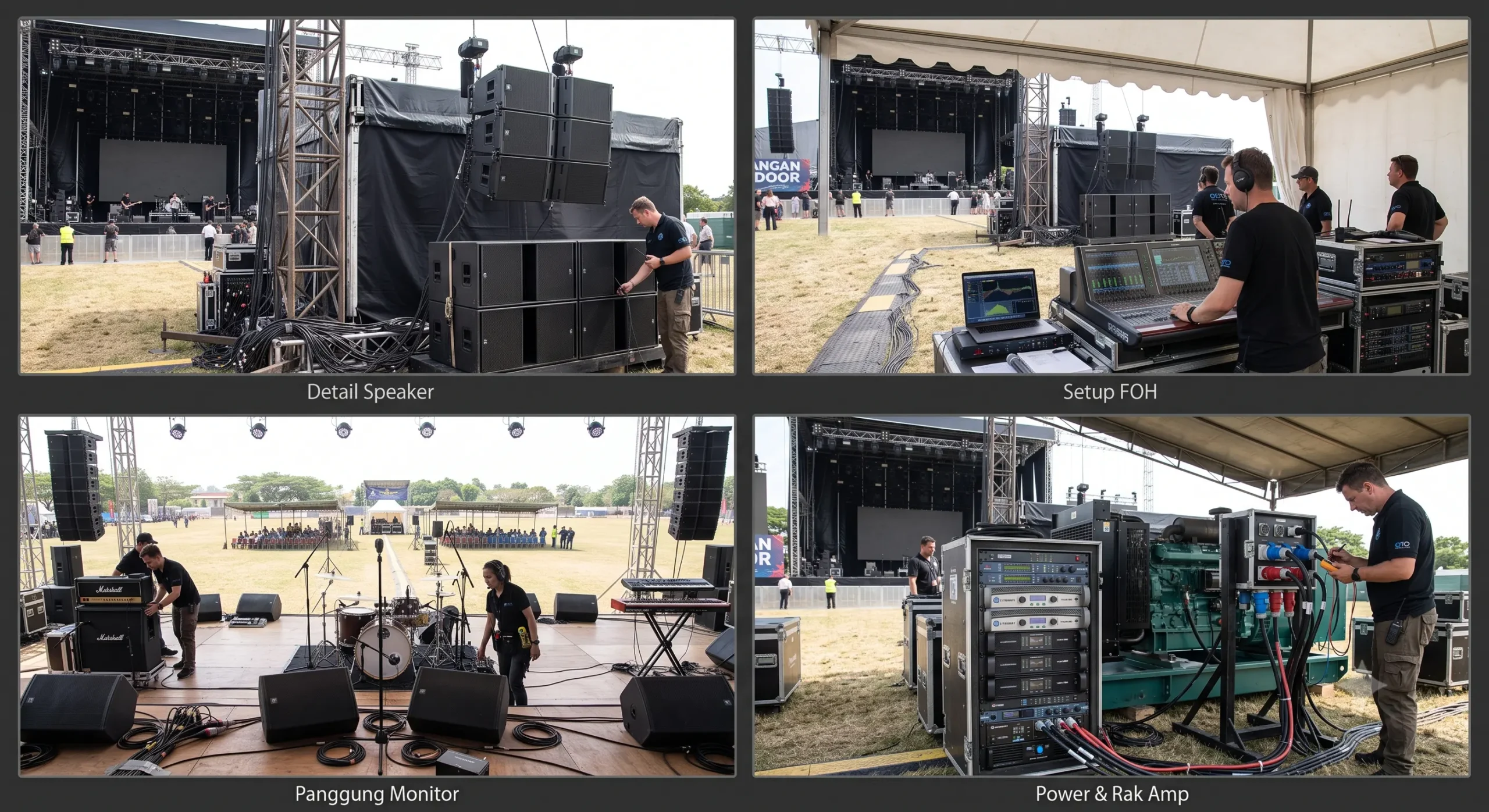 Thumbnail Instalasi Sound System Lapangan Speaker