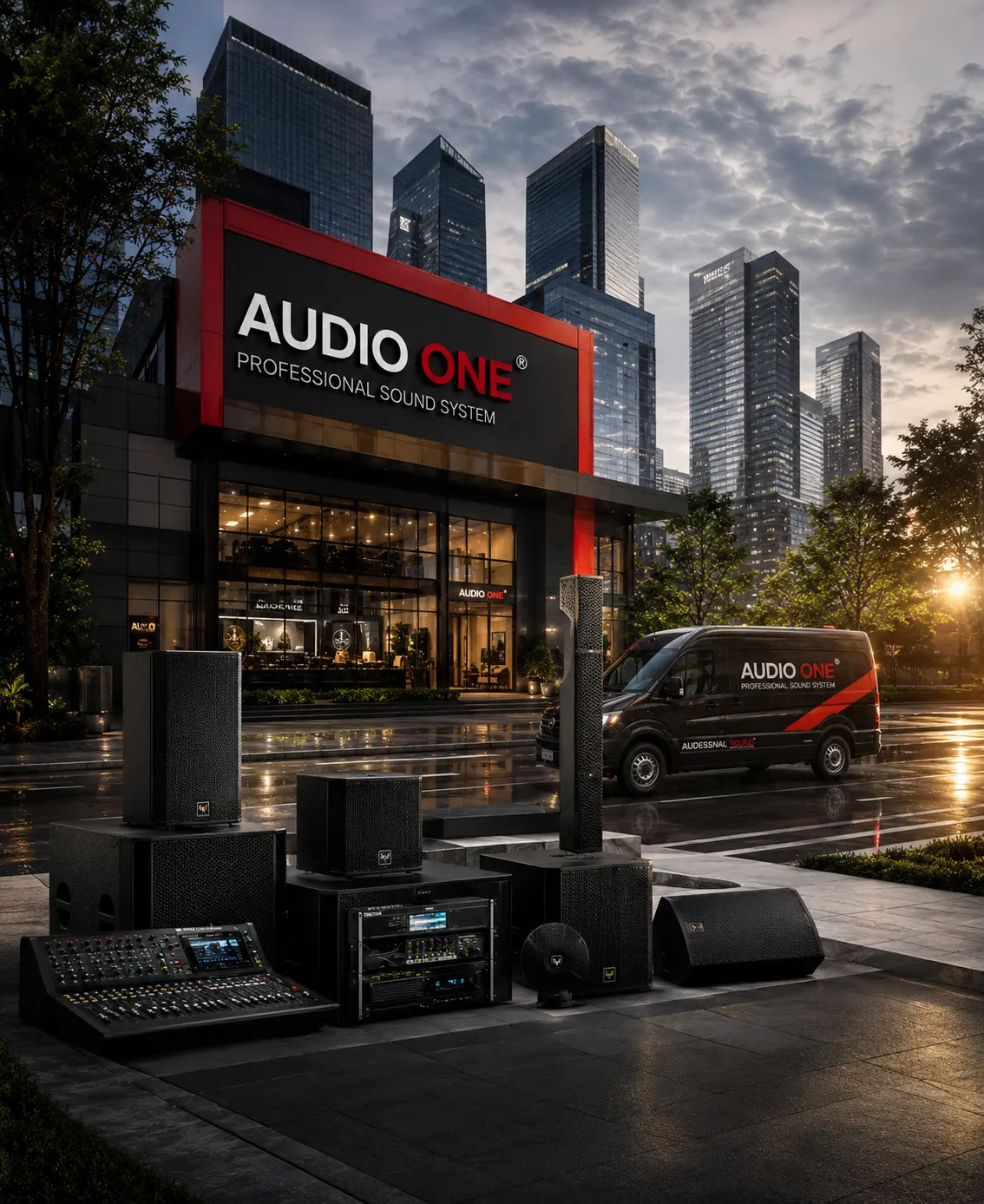 Audio One speaker profesional untuk sound system indoor dan outdoor